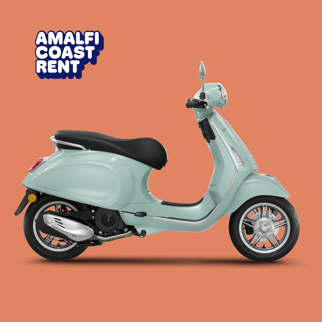 Vespa Primavera Aquamarine, Amalfi Coast Rent
