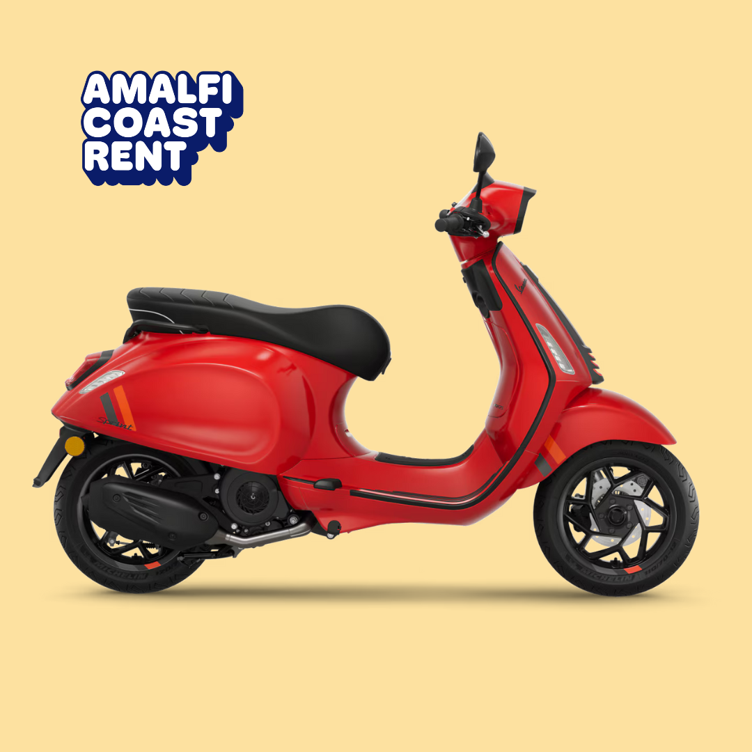 Vespa Sprint 125 S Electric Blue, Amalfi Coast Rent