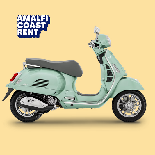 Vespa GTS 300cc Aquamarine, Amalfi Coast Rent 