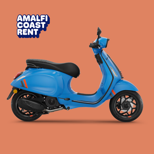 Vespa Sprint 125 S Electric Blue, Amalfi Coast Rent